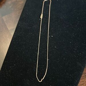 14k Rose gold 18 inch chain necklace.